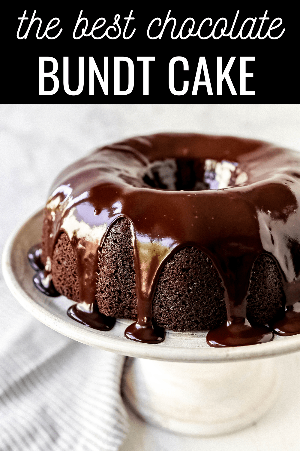 The Best Chocolate Bundt Cake Moist, decadent, rich chocolate bundt cake with a silky chocolate glaze. How to make the perfect chocolate bundt cake recipe! #chocolate #bundtcake #chocolatebundtcake #chocolatecake #cake