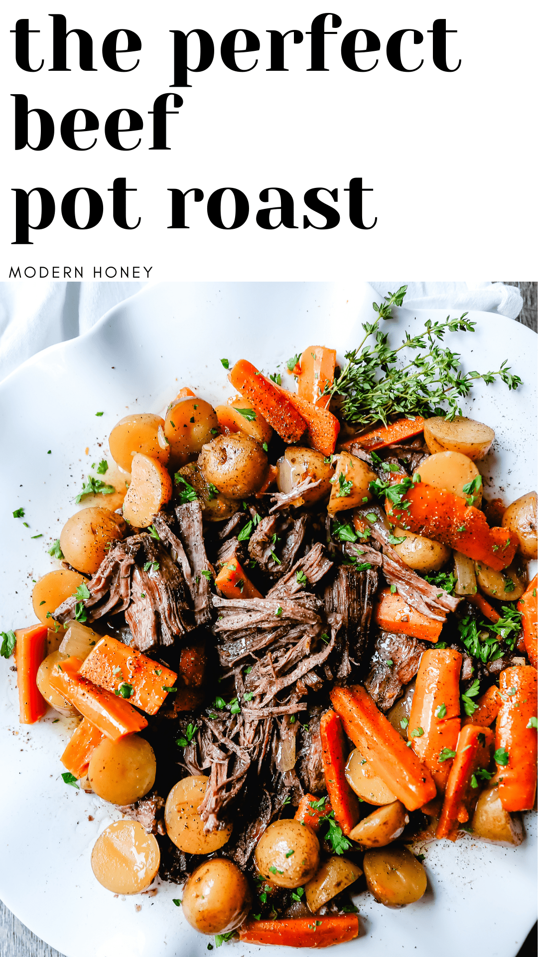 Beef Pot Roast Tender, slow-cooked, flavorful beef pot roast with golden potatoes and savory carrots. How to make the most flavorful, moist, and tender pot roast at home.