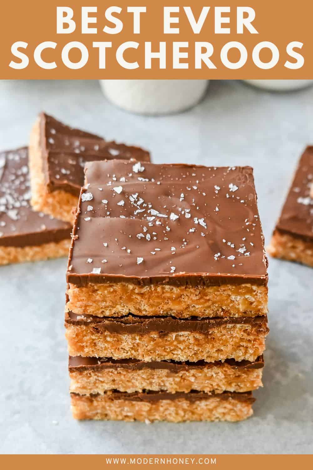 Best Scotcheroos Recipe. A popular dessert bar made with chocolate, peanut butter, butterscotch, and Rice Krispies. An easy no-bake dessert bar made in minutes!