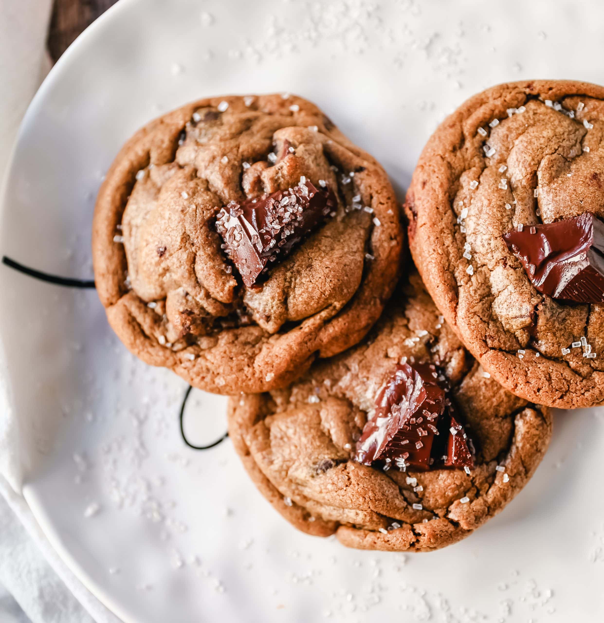 Chocolate Chunk Molasses Ginger Cookies Spiced, chewy molasses ginger cookies with chocolate chunks. A sweet and spicy chocolate molasses ginger cookie perfect for the holidays!