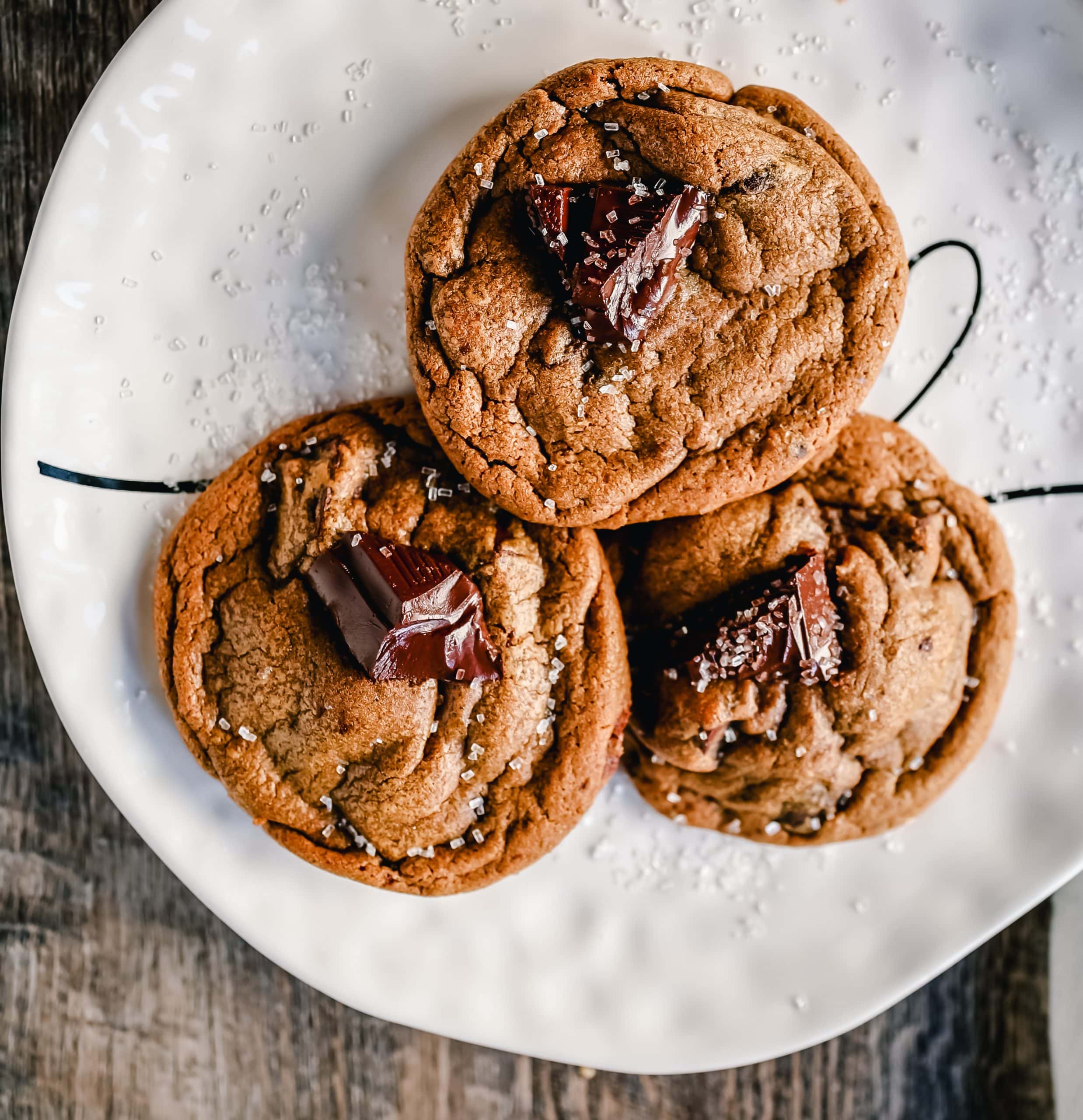 Chocolate Chunk Molasses Ginger Cookies Spiced, chewy molasses ginger cookies with chocolate chunks. A sweet and spicy chocolate molasses ginger cookie perfect for the holidays!