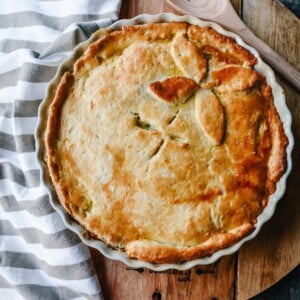 Chicken Pot Pie. Homemade Chicken Pot Pie made with a buttery, flaky homemade pie crust filled with a rich, creamy sauce filled with vegetables and tender chicken. The best comfort food dinner!