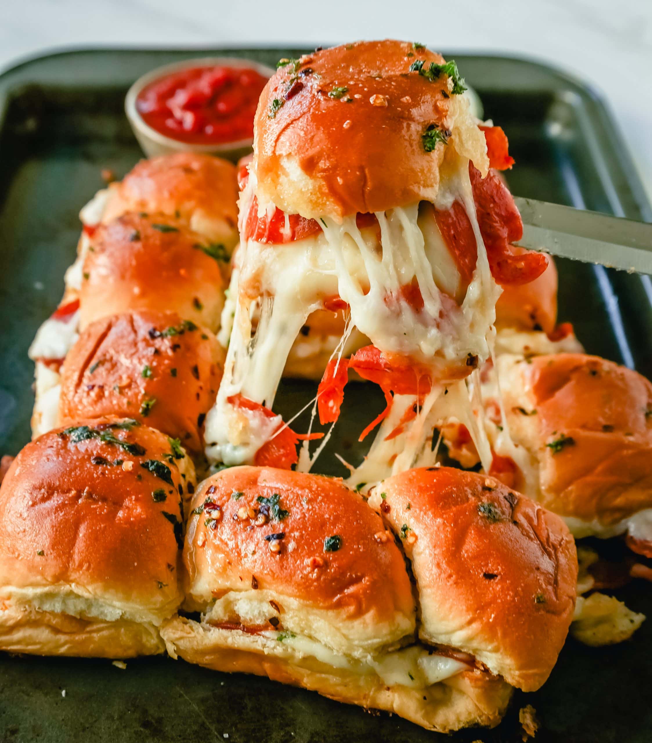 Pepperoni Pizza Sliders – Modern Honey