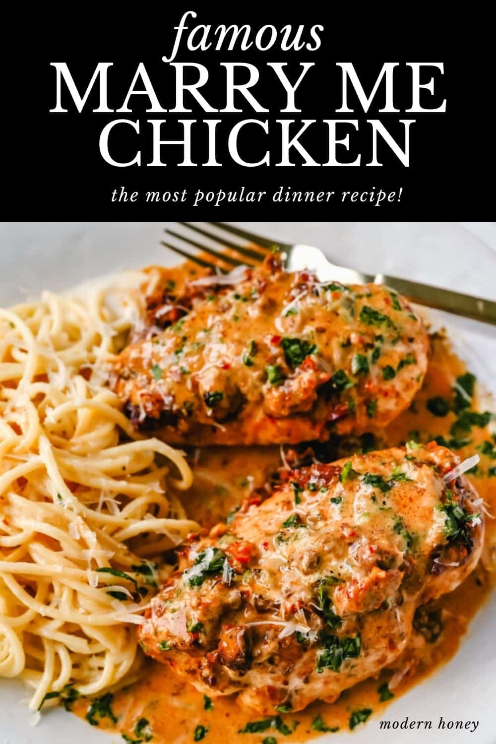 Marry Me Chicken Recipe. The Best Marry Me Chicken Recipe with all 5-Star Ratings. Easy skillet chicken recipe. Sauteed chicken in a creamy sundried tomato basil cream sauce. This "Marry Me" Chicken is famous for good reason!