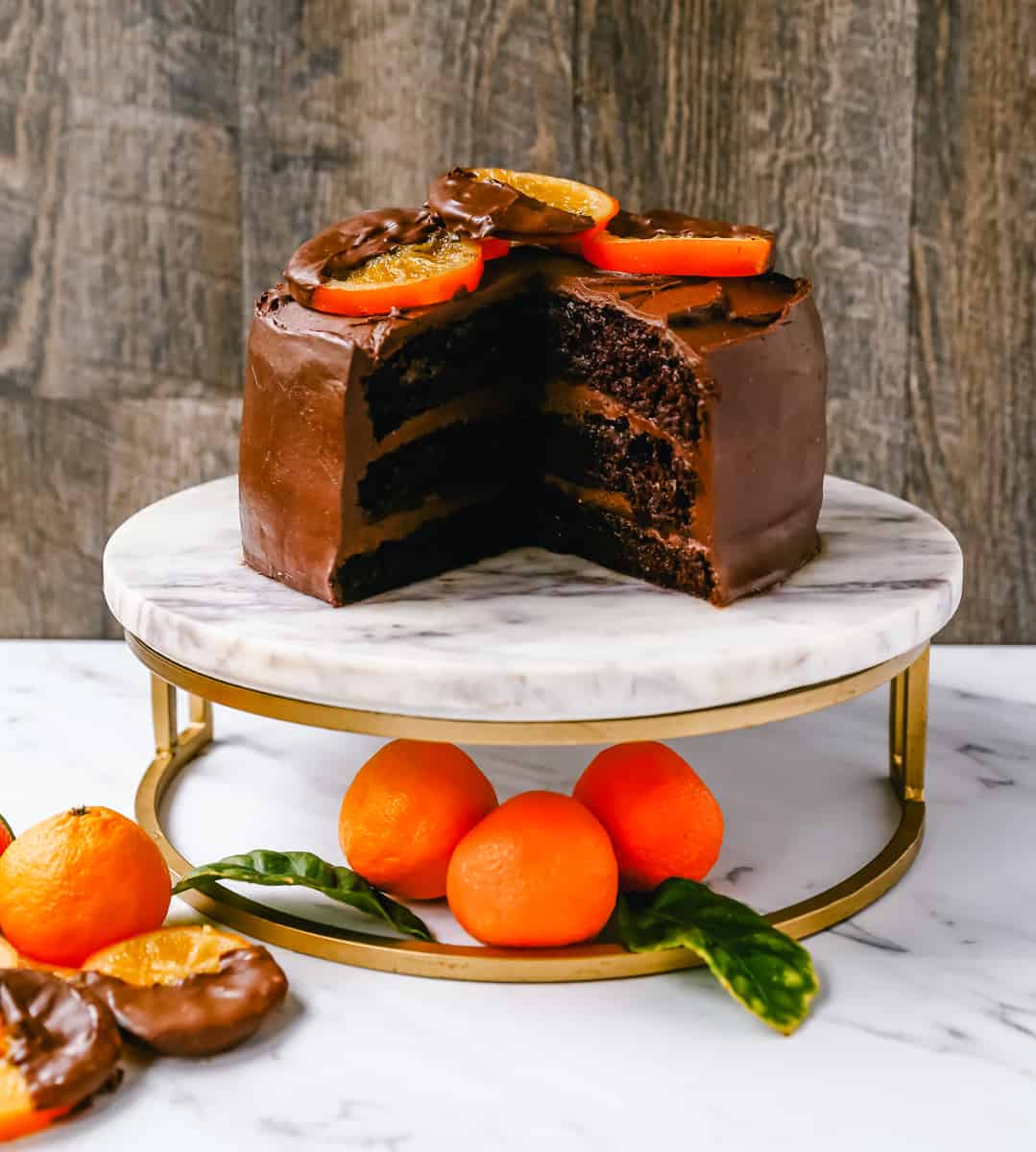 Moist, decadent chocolate orange cake with a creamy chocolate orange frosting