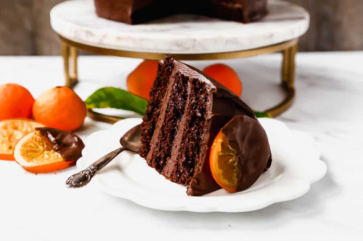 Moist, decadent chocolate orange cake with a creamy chocolate orange frosting