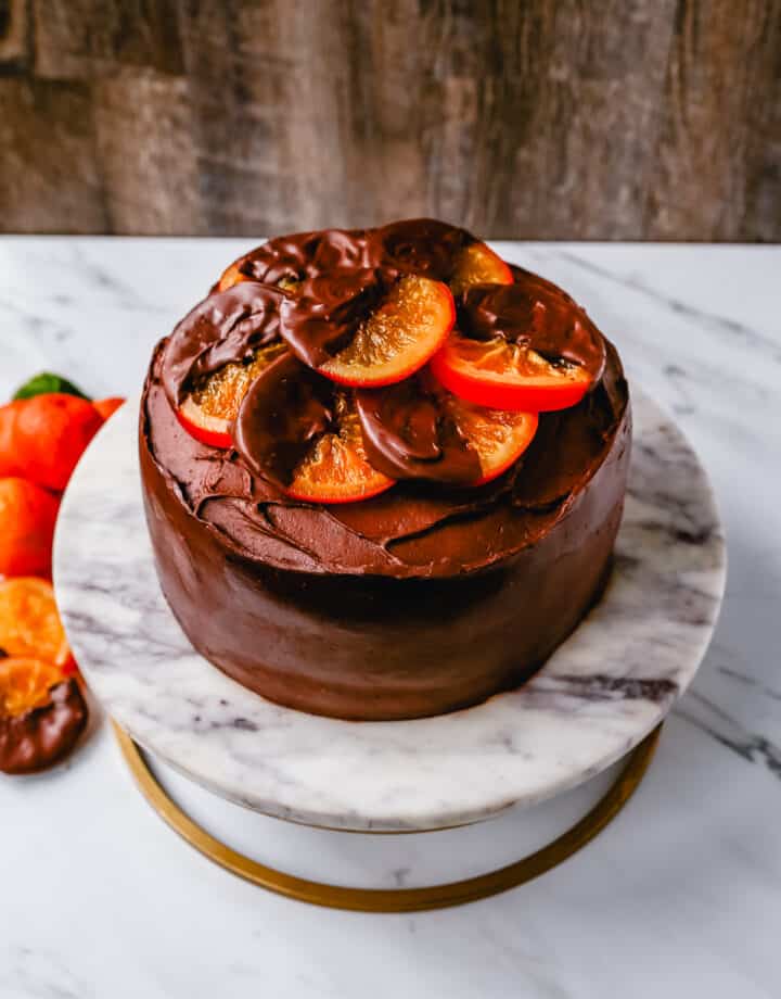 Moist, decadent chocolate orange cake with a creamy chocolate orange frosting