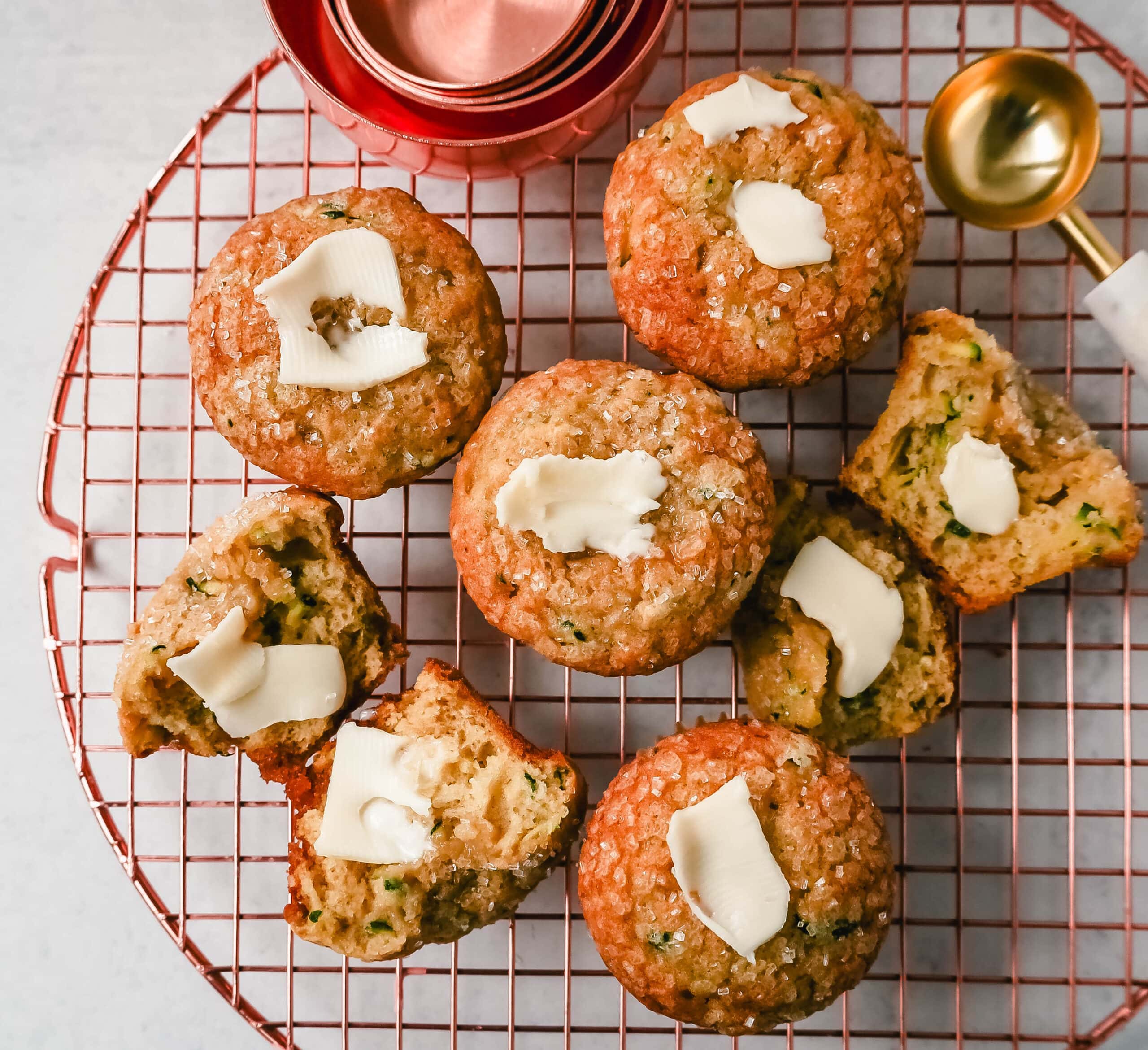 The Best Zucchini Muffins makes with fresh zucchini which makes the muffins extra moist! You won't even know there is zucchini in these muffins because they taste that good.