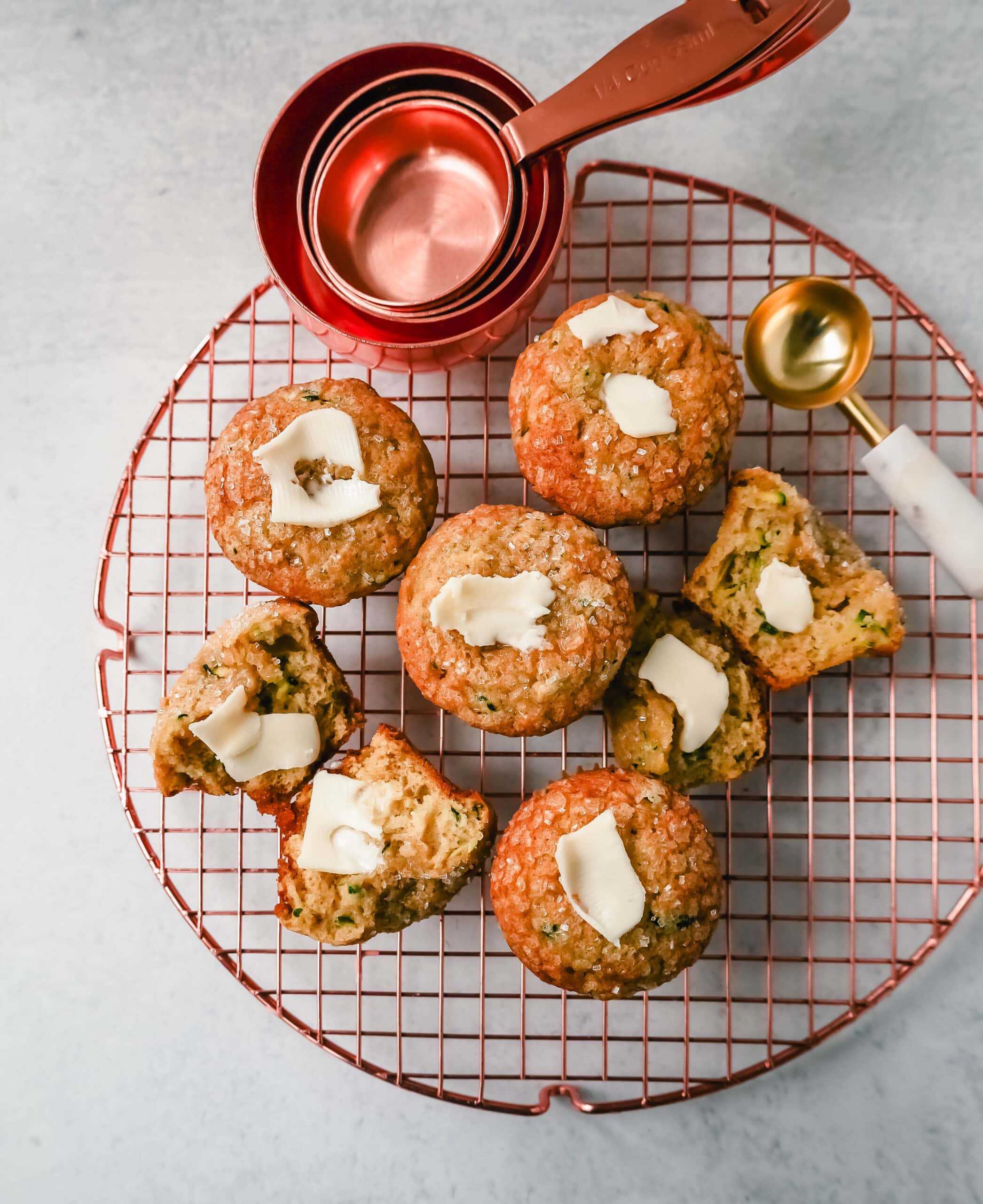 The Best Zucchini Muffins makes with fresh zucchini which makes the muffins extra moist! You won't even know there is zucchini in these muffins because they taste that good.