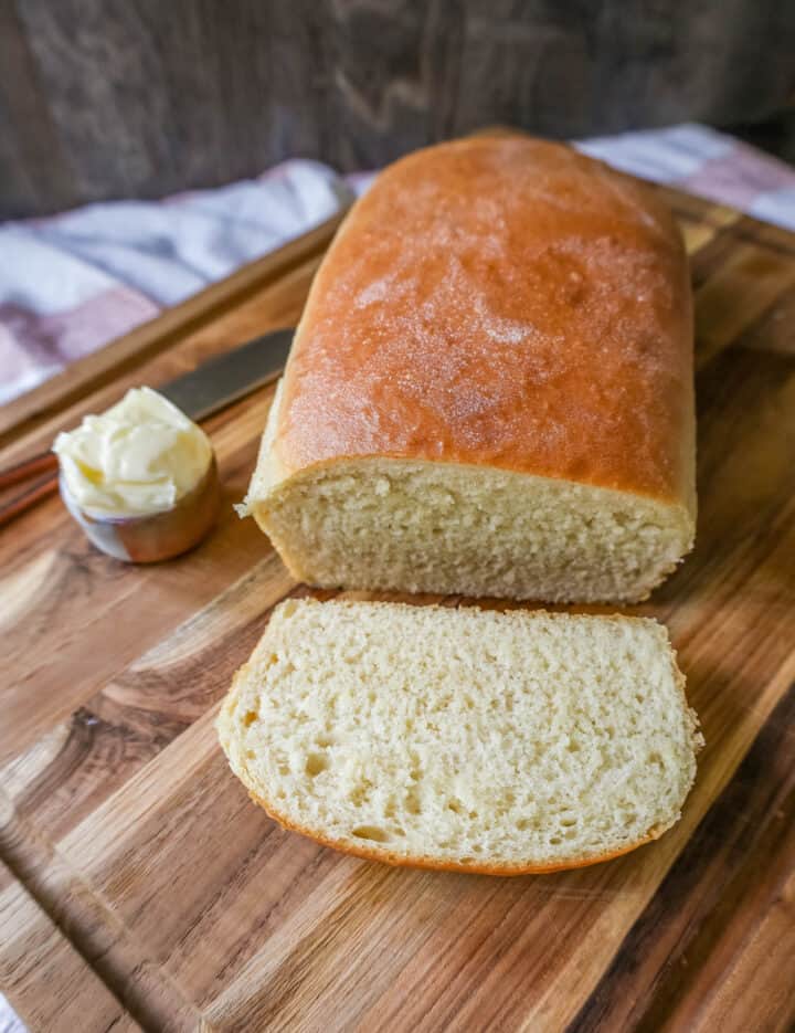 Simple soft white sandwich bread is perfect for homemade toast with butter and jam or sandwiches. How to make the perfect white sandwich bread with all-natural ingredients and no fillers! Best White Sandwich Bread Loaf