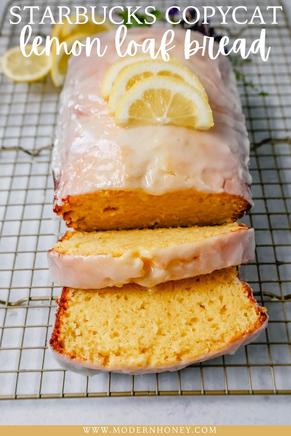 This moist Lemon Bread is even better than the Starbucks lemon loaf! This lemon loaf is made with fresh lemon juice, lemon zest, and lemon extract for an extra burst of lemon flavor. This is the best lemon bread recipe ever!