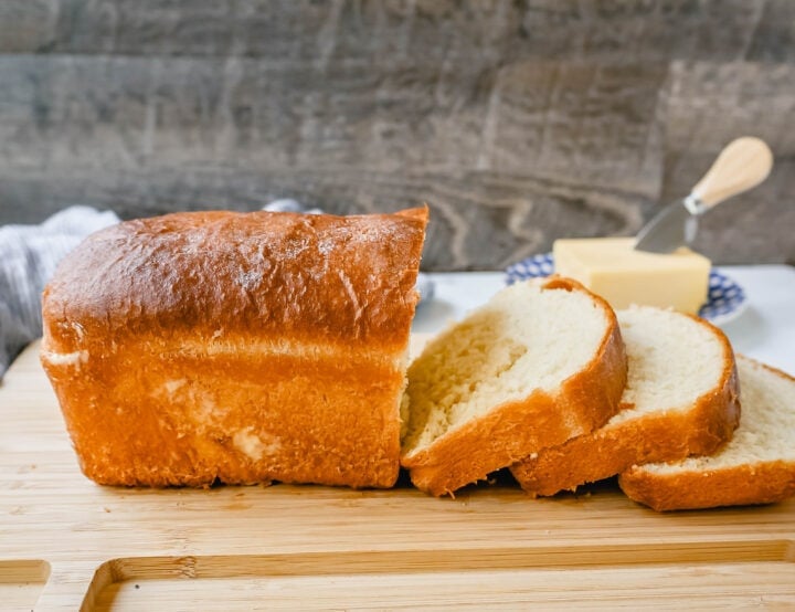 Simple soft white sandwich bread is perfect for homemade toast with butter and jam or sandwiches. How to make the perfect white sandwich bread with all-natural ingredients and no fillers!