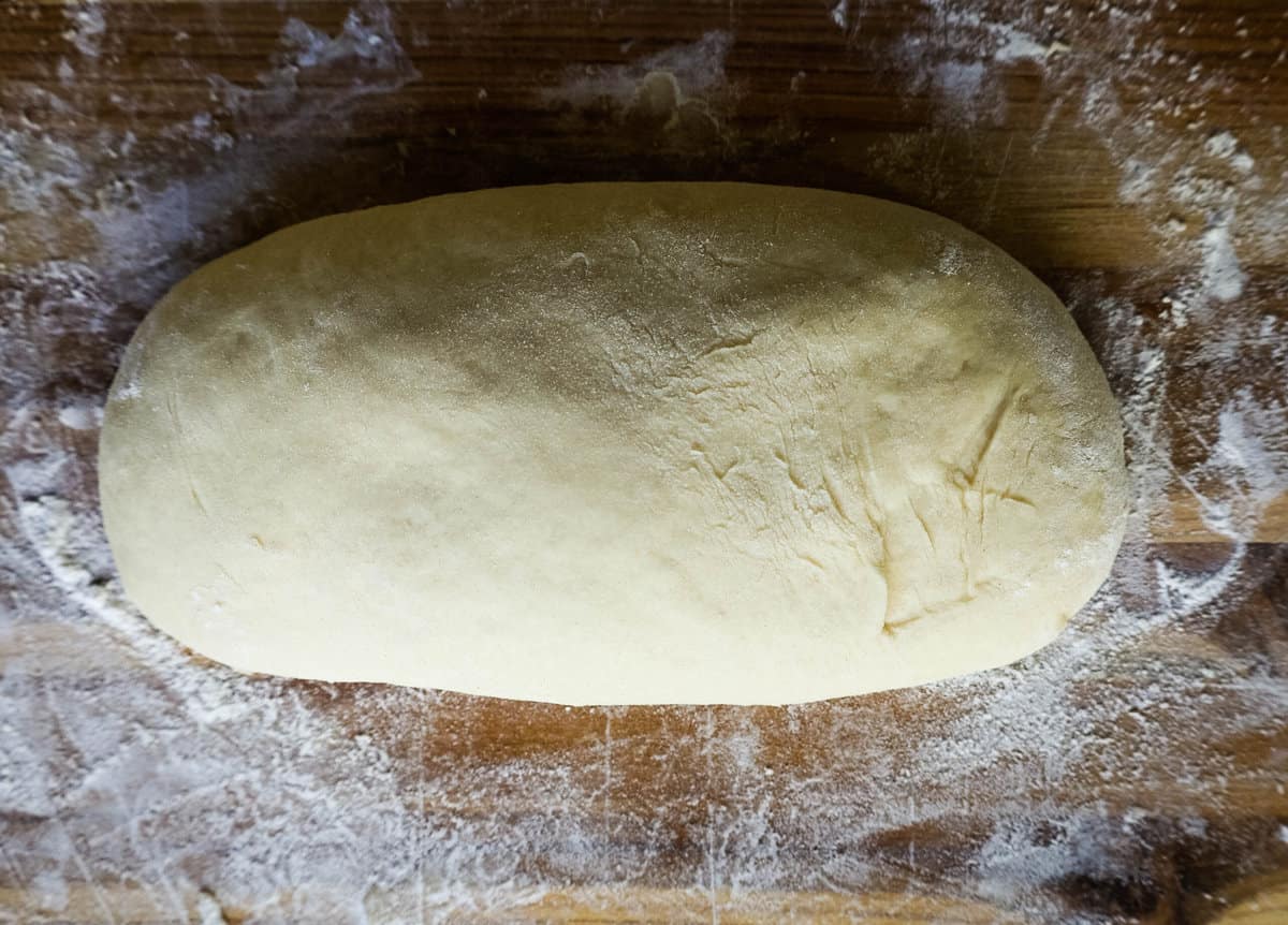 White Sandwich Bread Dough Rising