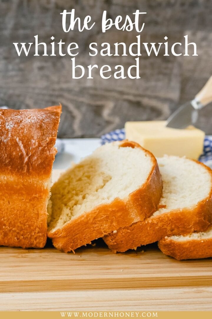 Simple soft white sandwich bread is perfect for homemade toast with butter and jam or sandwiches. How to make the perfect white sandwich bread with all-natural ingredients and no fillers!