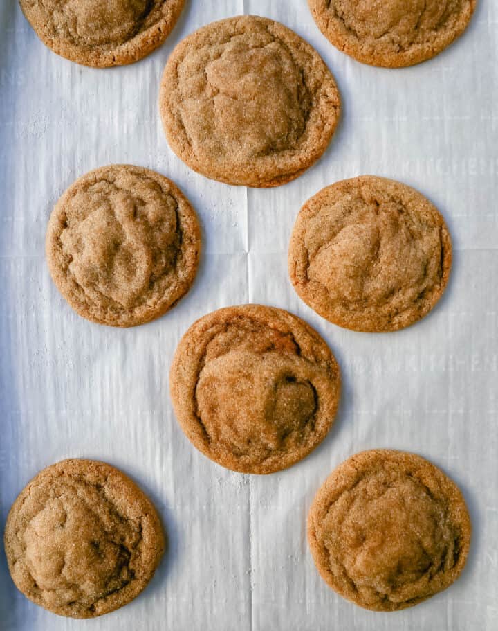 Soft, chewy Brown Sugar Cookies made with rich dark brown sugar make the chewiest cookie! This brown sugar cookie tastes like a rich chocolate chip cookie without chocolate chips.