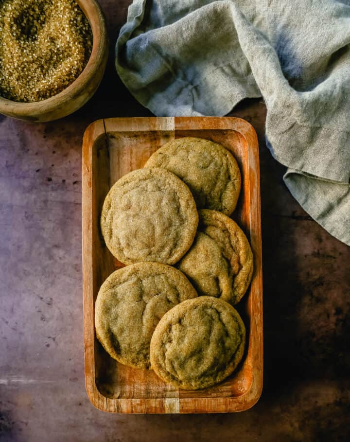 Soft, chewy Brown Sugar Cookies made with rich dark brown sugar make the chewiest cookie! This brown sugar cookie tastes like a rich chocolate chip cookie without chocolate chips.