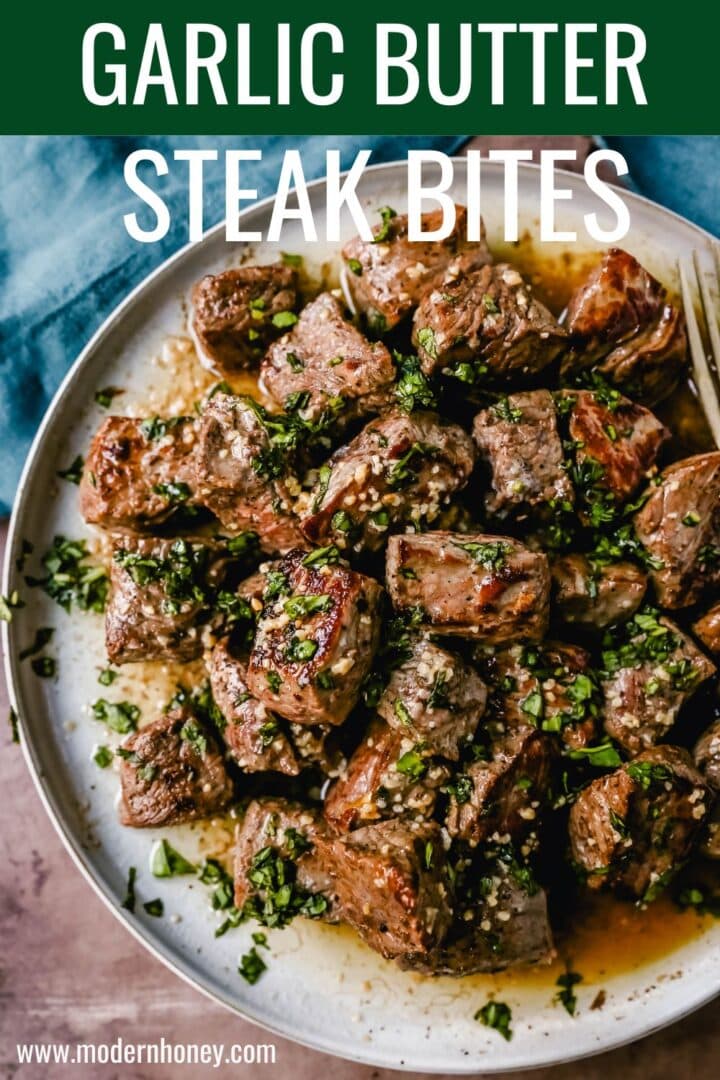 Quick, easy, tender, and flavorful Steak Bites with Garlic Butter. These Garlic Butter Steak Bites are made in less than 10 minutes and are a perfect protein source for any meal.Quick, easy, tender, and flavorful Steak Bites with Garlic Butter. These Garlic Butter Steak Bites are made in less than 10 minutes and are a perfect protein source for any meal.
