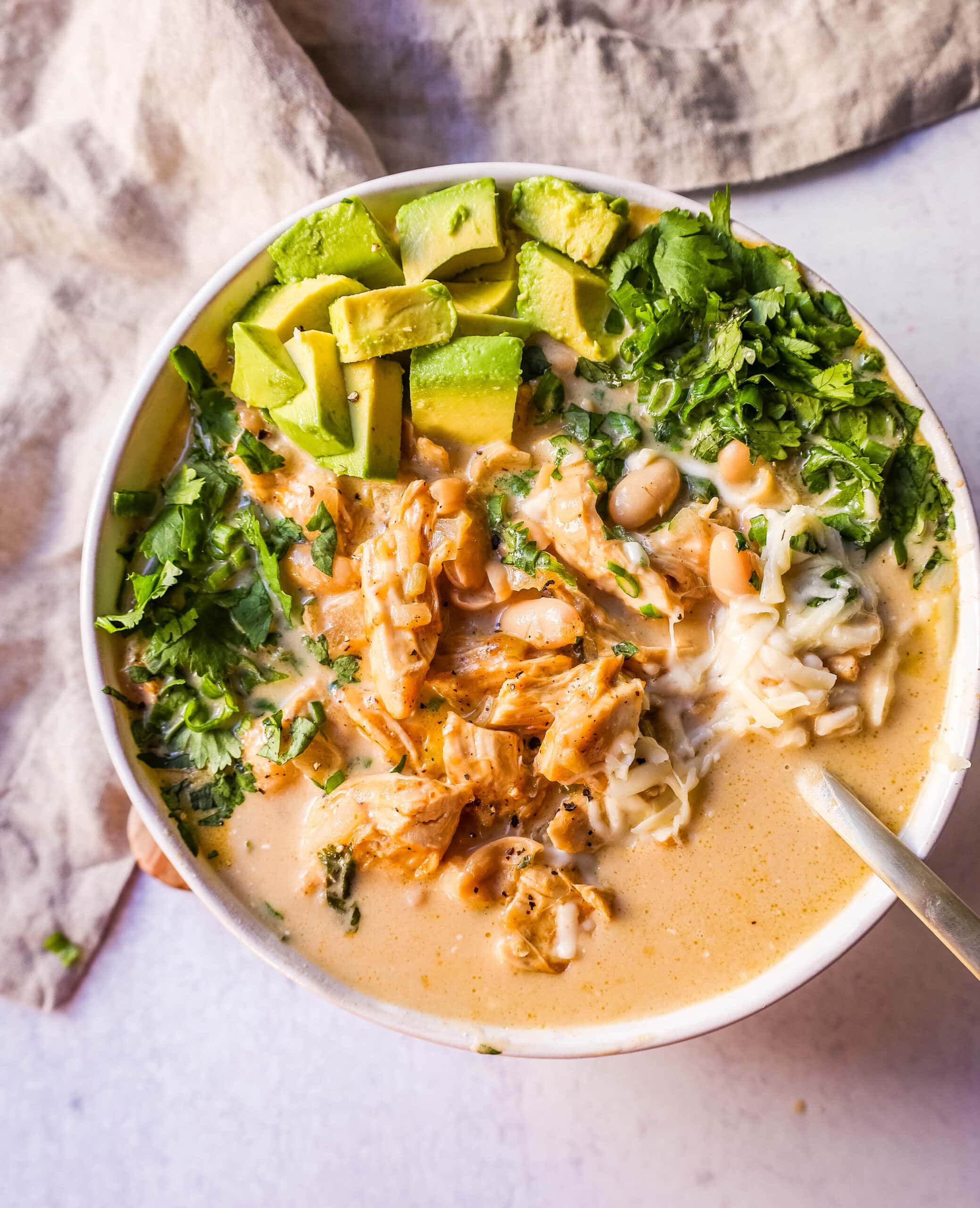 Creamy White Chicken Chili Modern Honey