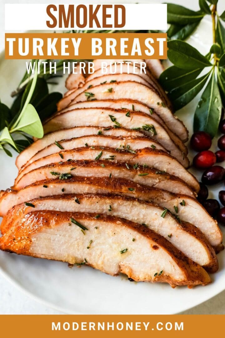 This Smoked Turkey Breast is juicy and flavorful with the perfect amount of crust. This cooks low and slow for the best smoked turkey!