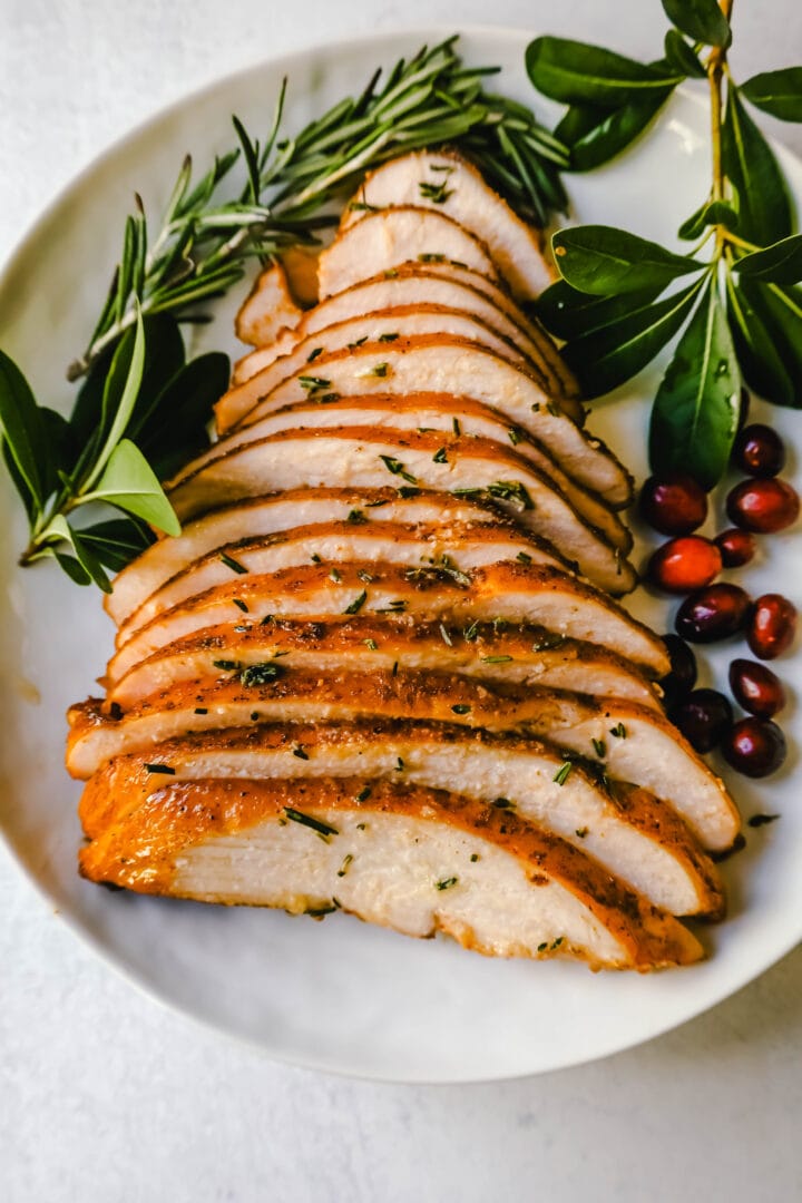 This Smoked Turkey Breast is juicy and flavorful with the perfect amount of crust. This cooks low and slow for the best smoked turkey!