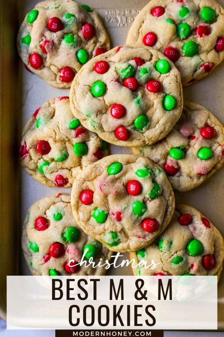 Bakery Style Giant M&M Cookies - Recipes For Holidays