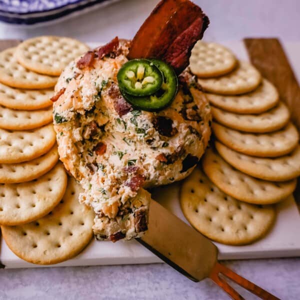 Cheddar Bacon Jalapeno Cheese Ball. Here are your best cheese ball recipes -- Cheddar Bacon Cheese Ball, Cranberry Pecan Cheese Ball, and Sweet Chocolate Cream Cheese Ball. These party cheese ball recipes are the perfect appetizer for your next party.