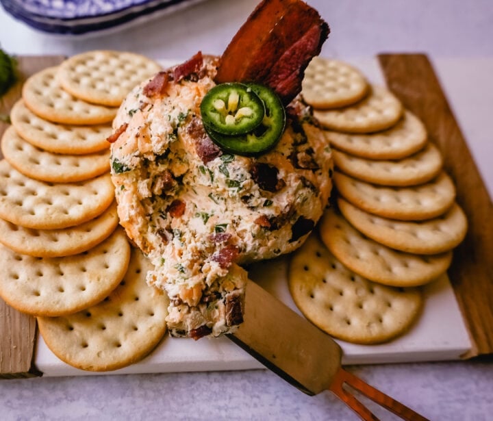 Cheddar Bacon Jalapeno Cheese Ball. Here are your best cheese ball recipes -- Cheddar Bacon Cheese Ball, Cranberry Pecan Cheese Ball, and Sweet Chocolate Cream Cheese Ball. These party cheese ball recipes are the perfect appetizer for your next party.