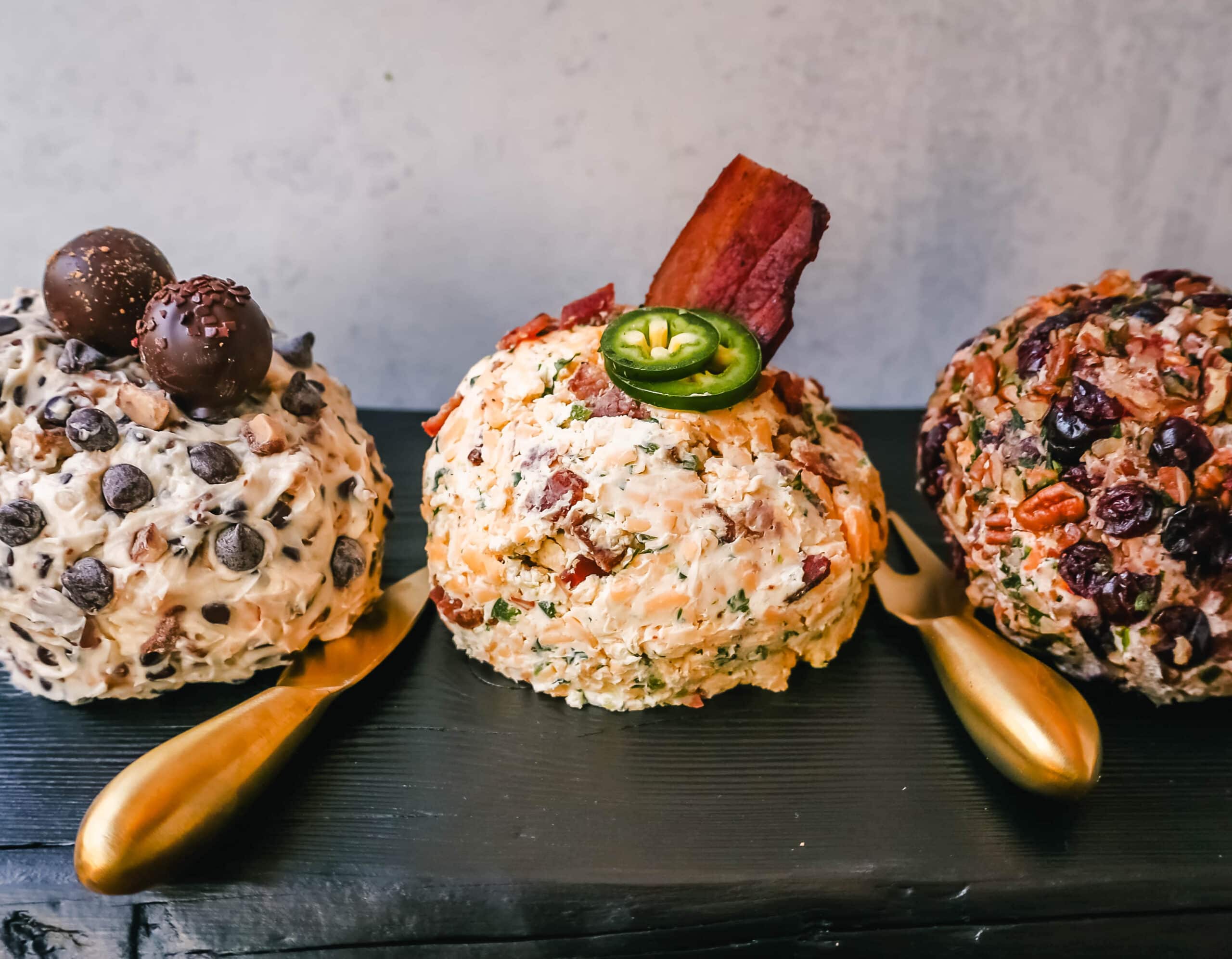 Here are your best cheese ball recipes -- Cheddar Bacon Cheese Ball, Cranberry Pecan Cheese Ball, and Sweet Chocolate Cream Cheese Ball. These party cheese ball recipes are the perfect appetizer for your next party.