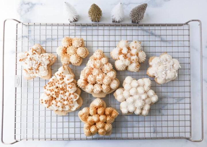 Soft, chewy homemade Christmas Sugar cookies with buttercream frosting. This is the best cut out sugar cookie recipe!