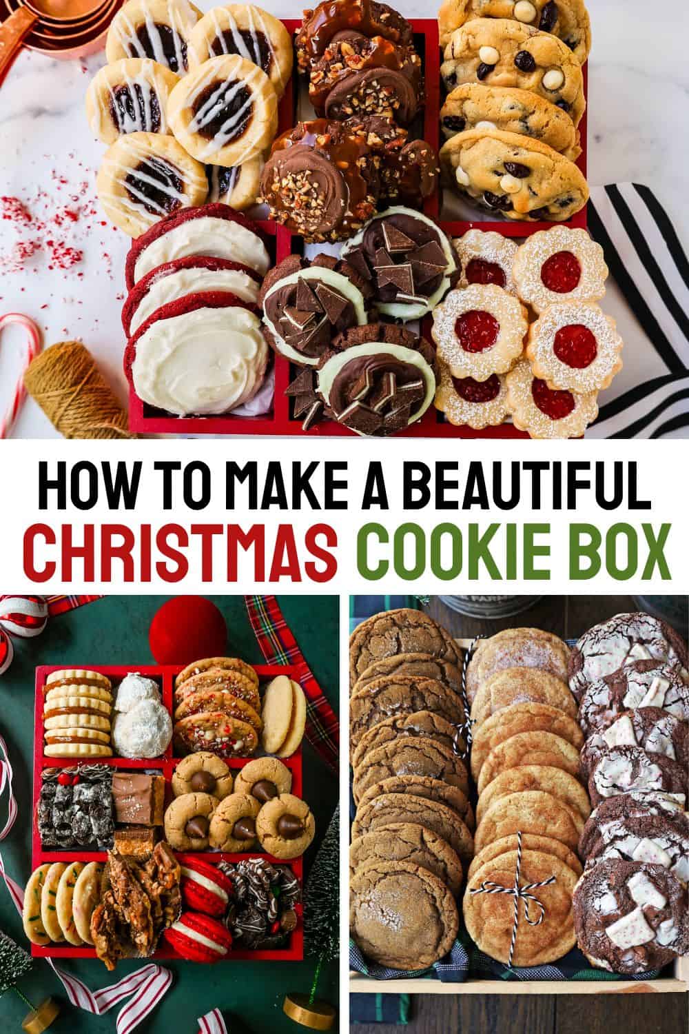 How to make a beautiful and festive Christmas Cookie Box. 80 Christmas Cookie Recipes plus tips on how to make your own Christmas cookie box to gift to friends and family. The Best Christmas Cookie Recipes.
