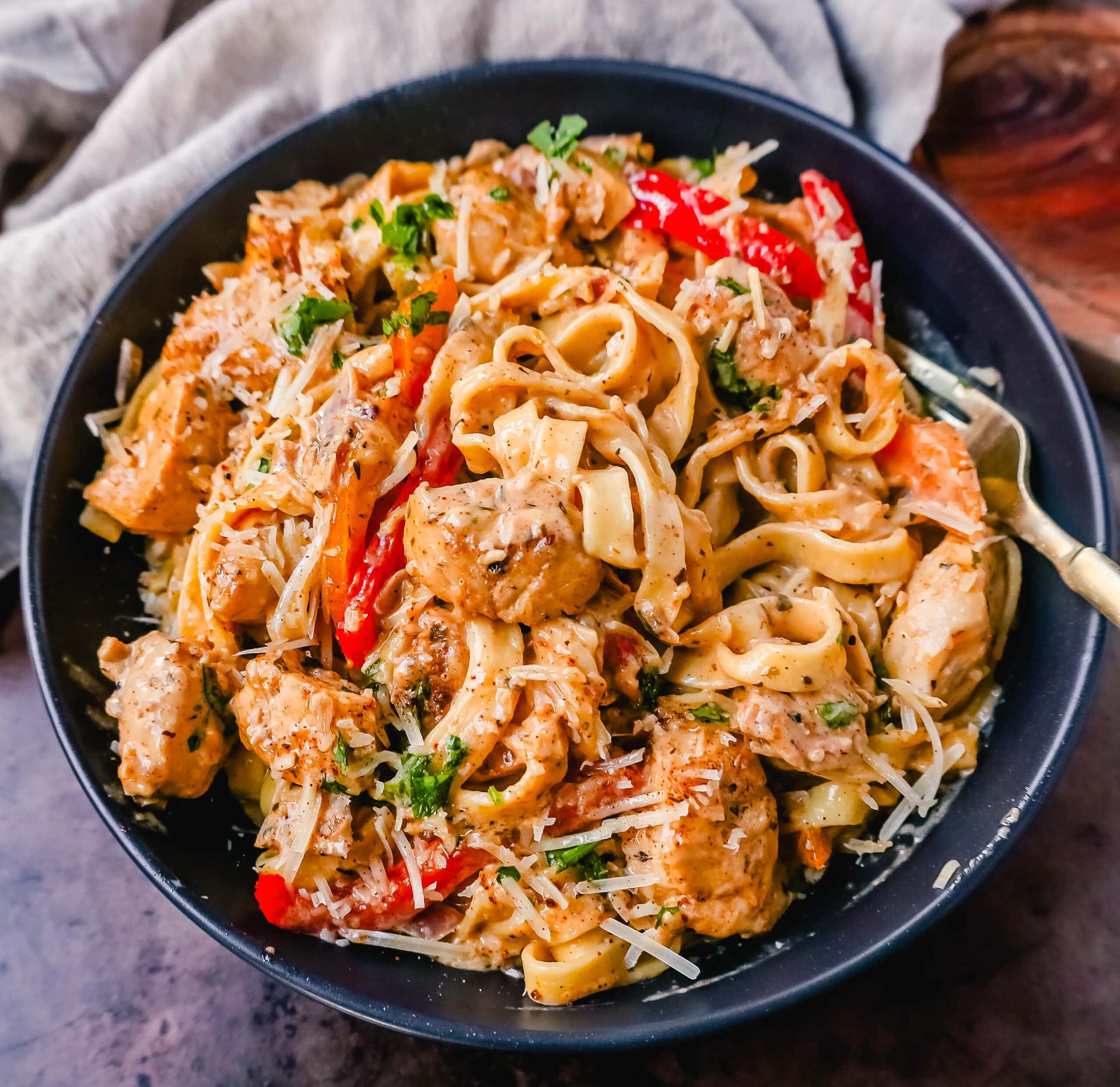 Creamy Cajun Tortellini- A quick and easy weeknight dinner