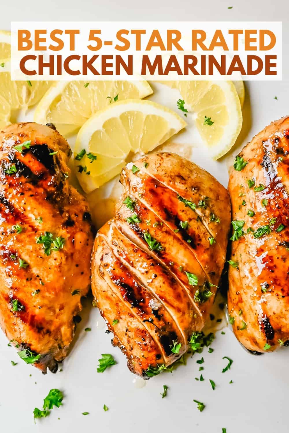 The Best Chicken Marinade Recipe makes chicken extra juicy and flavorful. This savory grilled chicken marinade makes the perfect mouthwatering grilled chicken! Everyone loves this 5-star-rated chicken marinade.