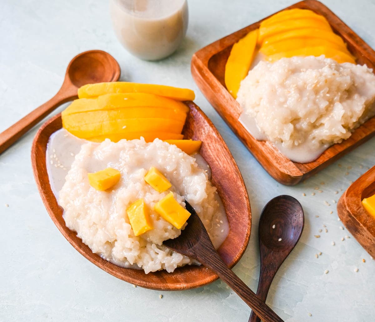 Quick, easy, and perfectly sweet homemade sticky rice with fresh mango. How to make this famous Thai mango sticky rice dessert with simple ingredients.