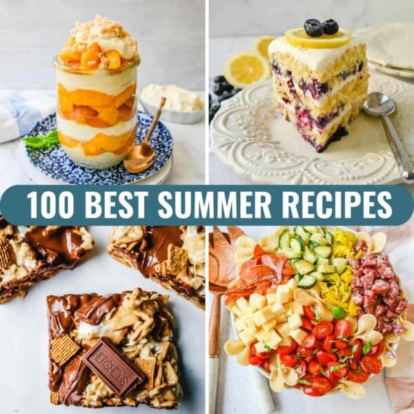 A collection of the best summer recipes highlighting fresh fruits and vegetables abundant in summertime. Here are 100 Best Summer Recipes!