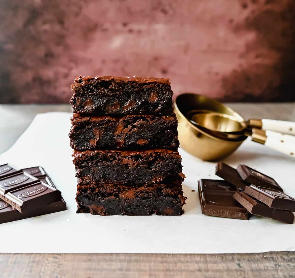 Brown Butter Brownies. The most fudgy, chewy chocolate brownies made with brown butter to make them even better! Everyone always asks for this easy homemade brownie recipe.