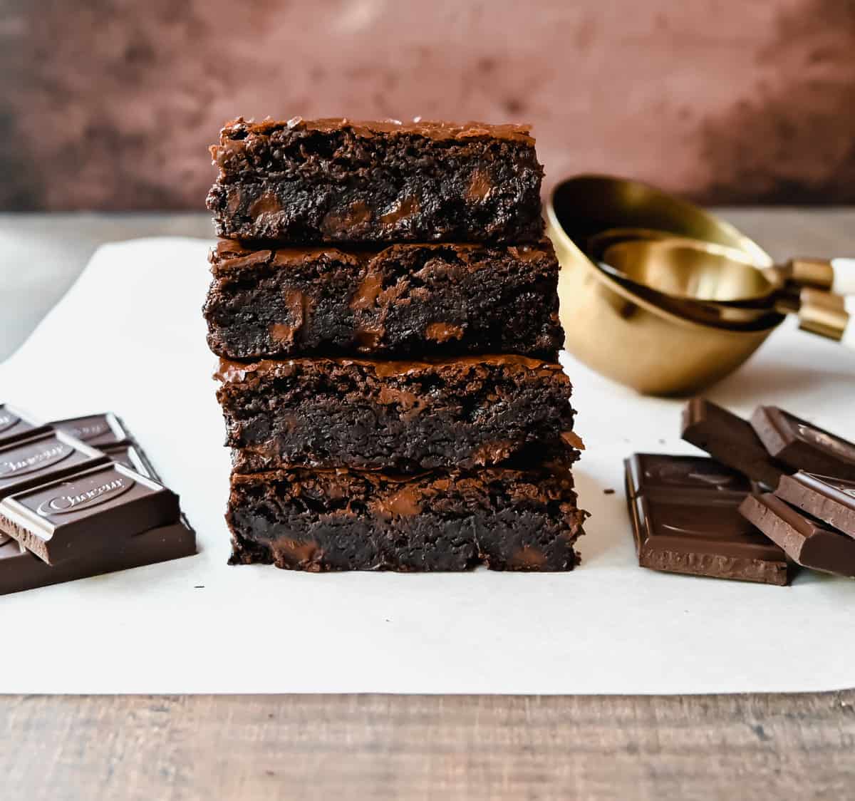 Brown Butter Brownies. The most fudgy, chewy chocolate brownies made with brown butter to make them even better! Everyone always asks for this easy homemade brownie recipe.