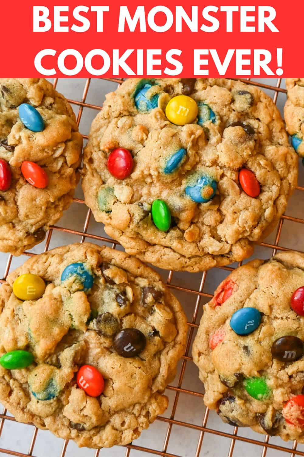Best Monster Cookies. The Best Peanut Butter Monster Cookies are made with creamy peanut butter, hearty oats, chocolate chips, and M&M's. These soft and chewy Monster cookies are loved by everyone...especially peanut butter enthusiasts!