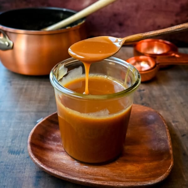 Easy Homemade Caramel Sauce. How to make rich, creamy homemade caramel sauce with only four ingredients and a foolproof method. This is the easiest, most delicious caramel sauce recipe!
