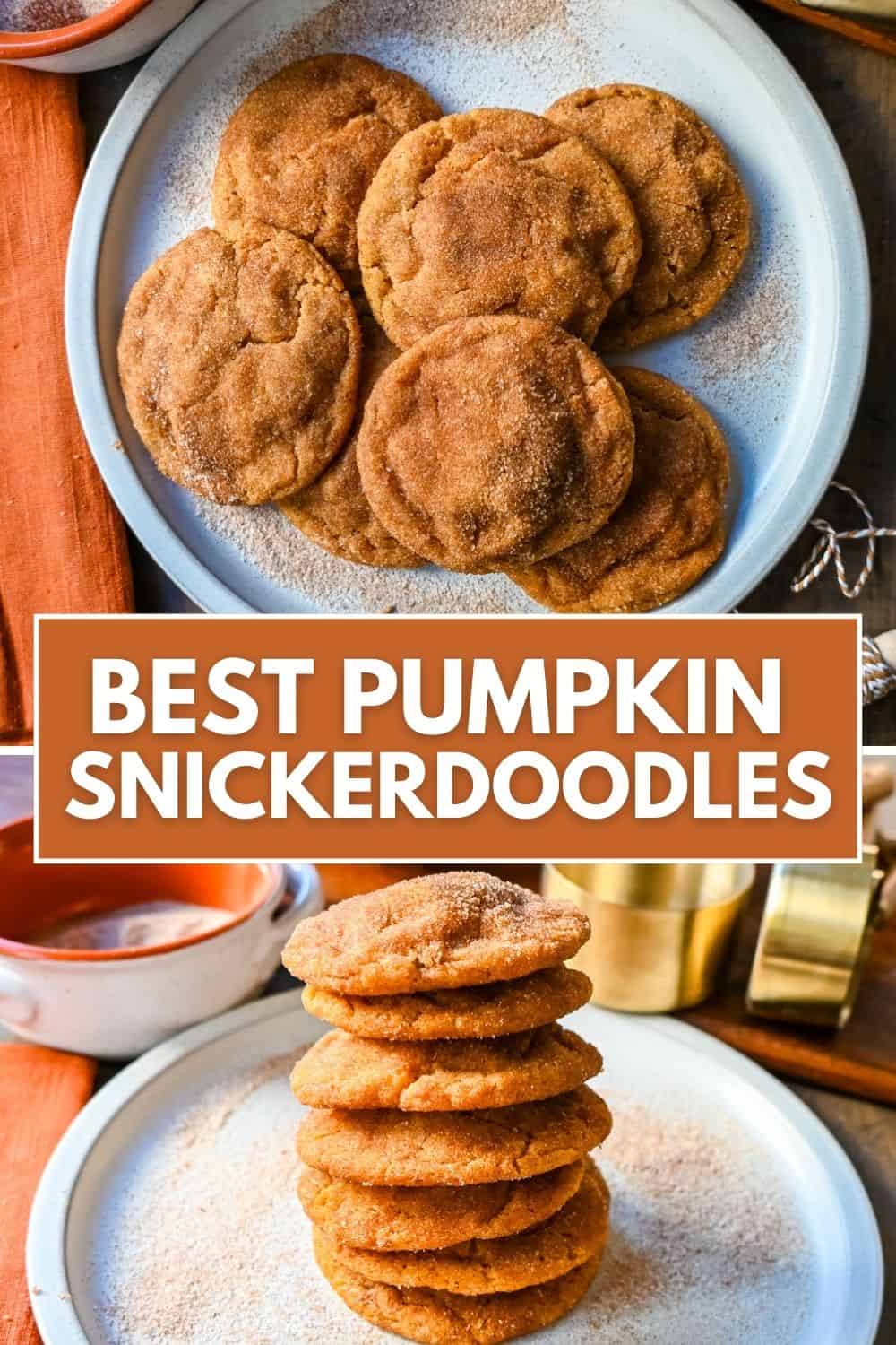 Best Pumpkin Snickerdoodles. These are the best soft and chewy pumpkin snickerdoodles. You will love this soft brown butter pumpkin cinnamon sugar cookie and will become your new favorite Fall pumpkin cookie recipe.