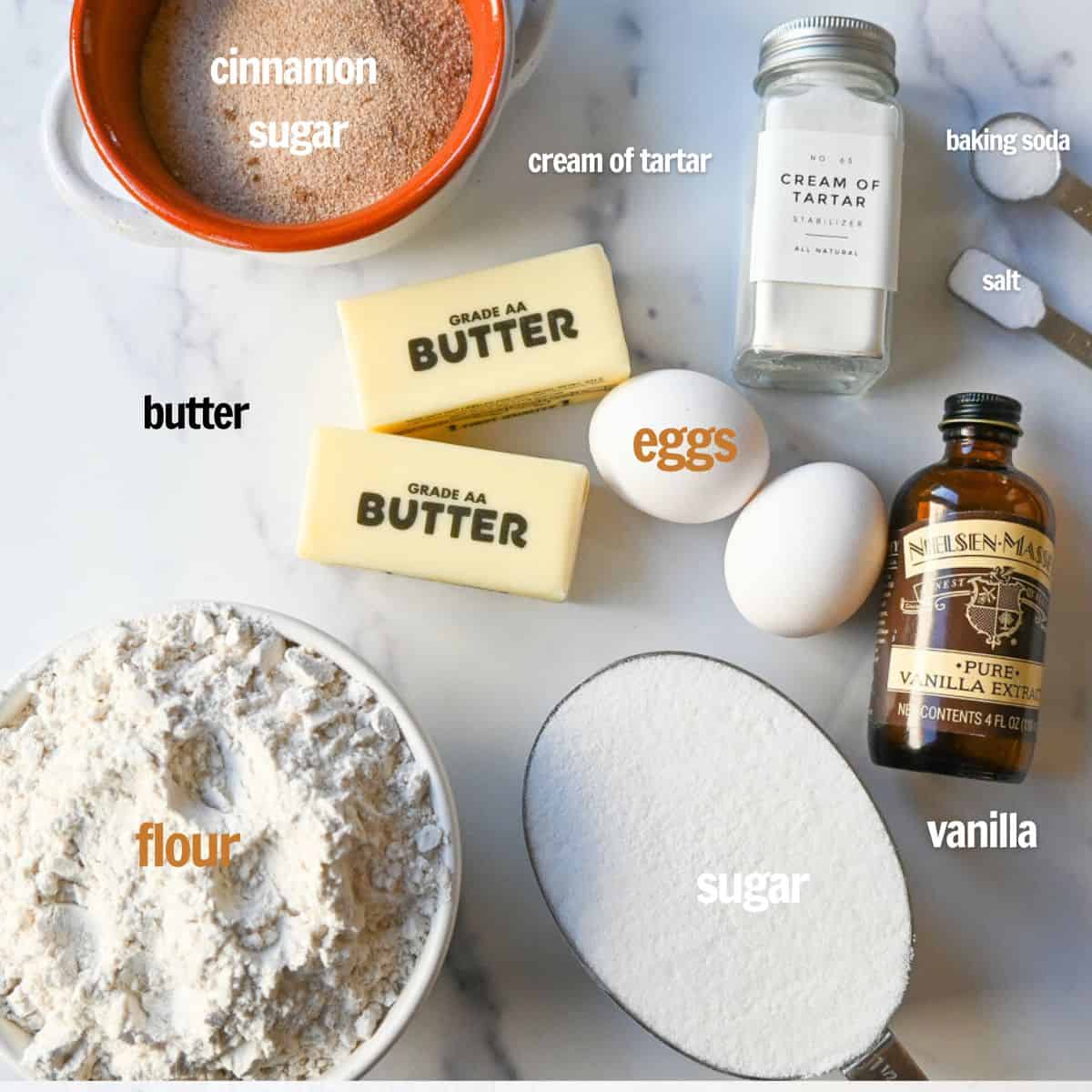 Best Snickerdoodles Cookies Ingredients