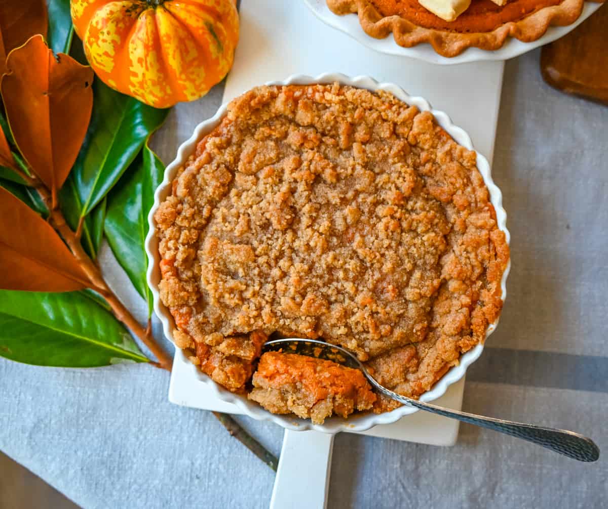 Best Sweet Potato Casserole. This creamy sweet potato casserole with a brown sugar topping is one of the most popular Thanksgiving side dish recipes. Everyone loves it! It is so easy and can be made ahead of time. It is the perfect holiday side dish recipe.