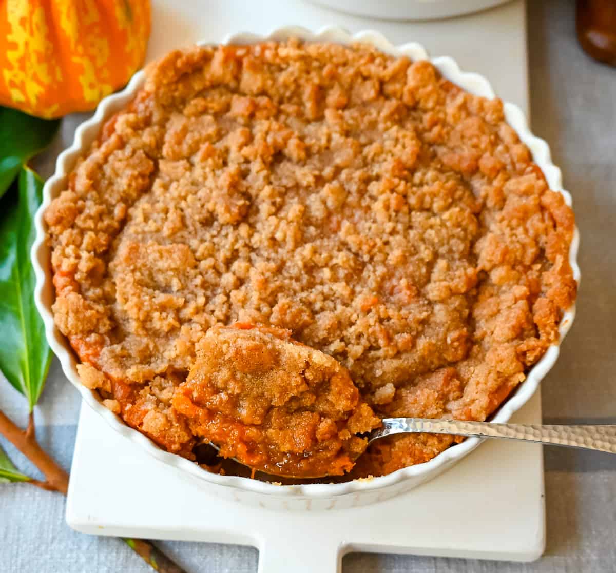 Best Sweet Potato Casserole. This creamy sweet potato casserole with a brown sugar topping is one of the most popular Thanksgiving side dish recipes. Everyone loves it! It is so easy and can be made ahead of time. It is the perfect holiday side dish recipe.