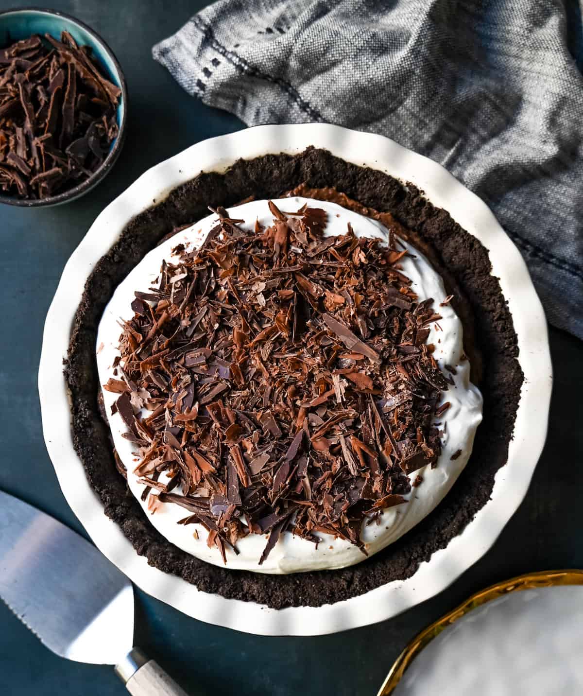 Chocolate Pie with Oreo Crust
