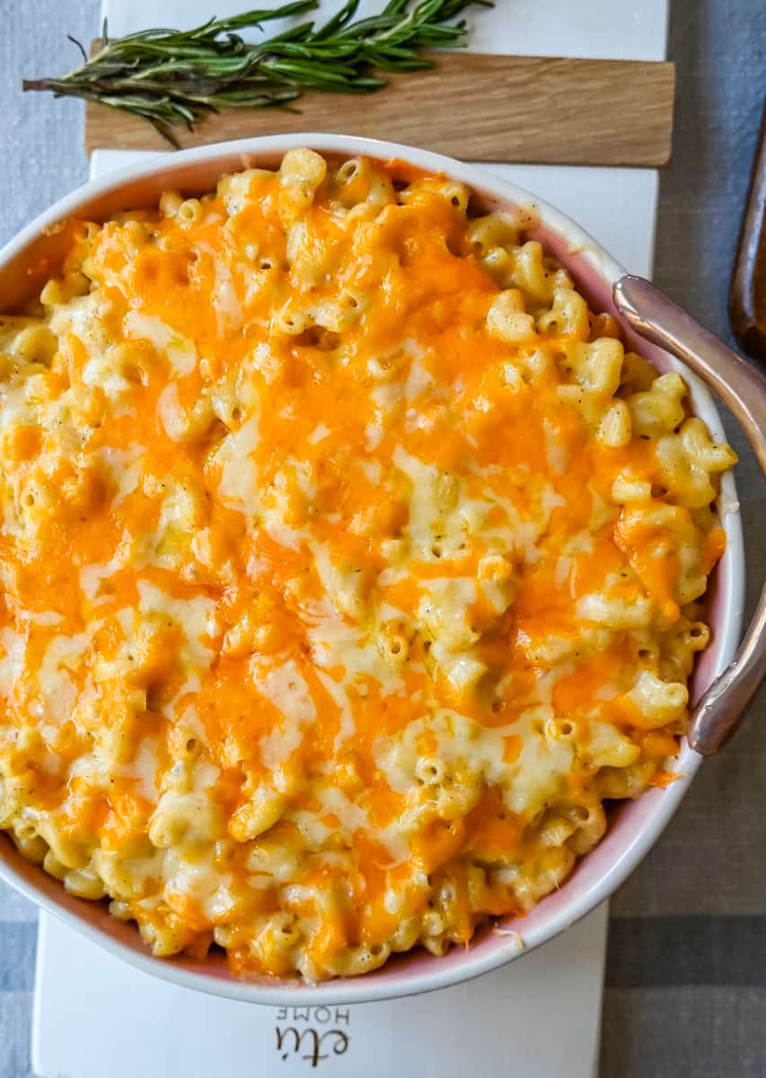 Homemade Mac and Cheese. How to make the richest, creamiest, cheesiest mac and cheese that everyone will love. This homemade macaroni and cheese is the perfect comfort food recipe.