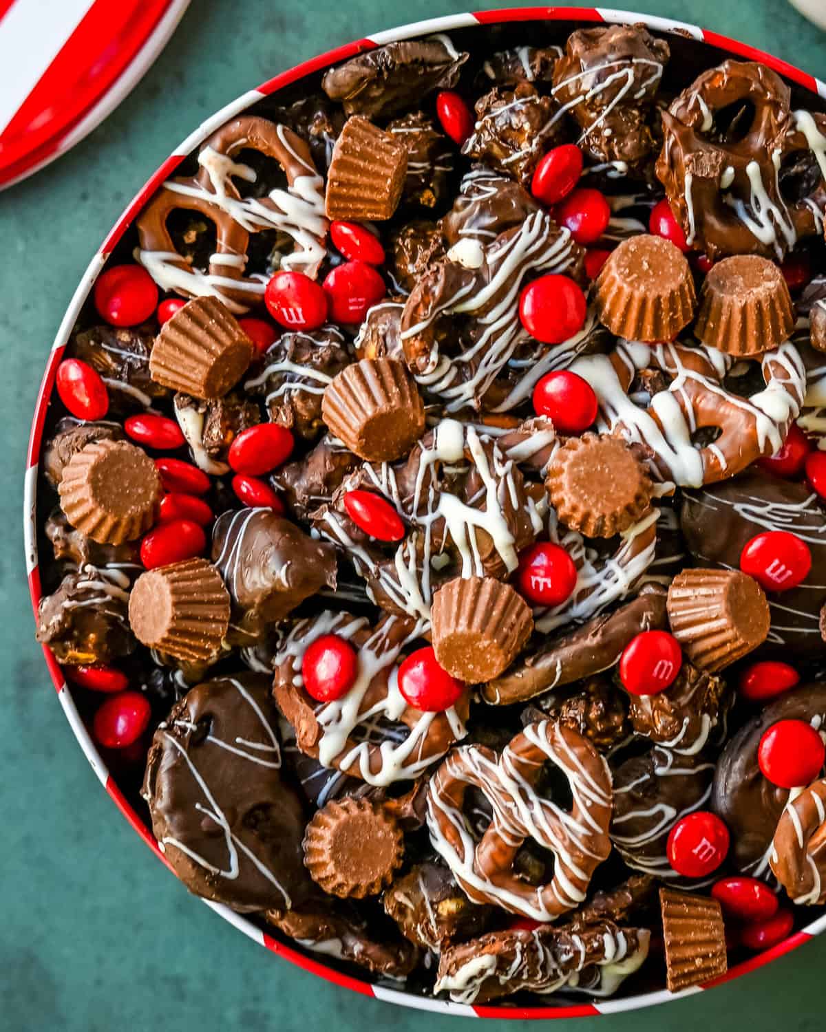 Jingle Jangle Christmas Chocolate Snack Mix. This popular chocolate snack mix inspired by Trader Joe's Jingle Jangle Holiday Mix is perfect for chocolate lovers. It is the best salty and sweet mix and is the perfect holiday treat to give to neighbors, friends, and family. You won't be able to stop eating it!