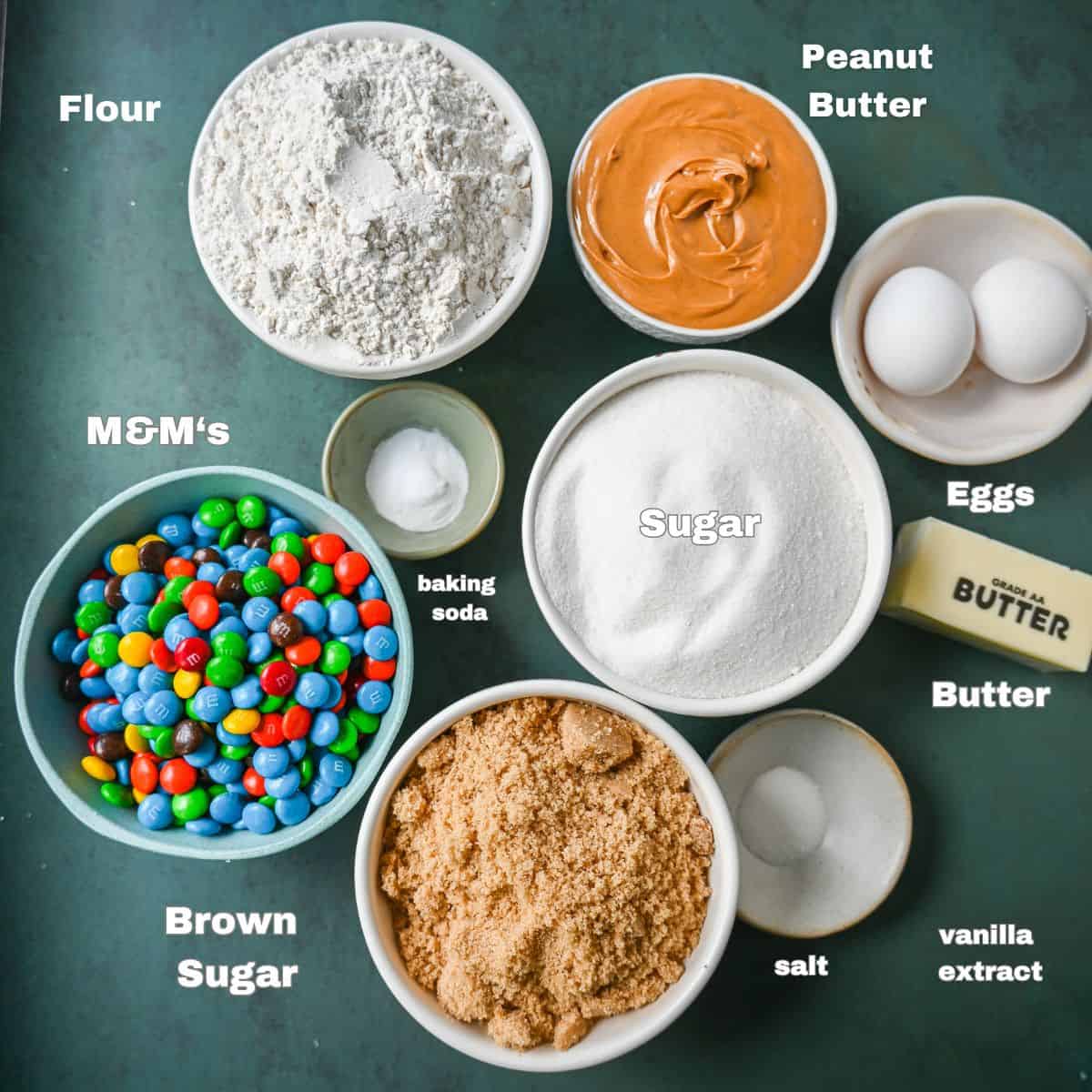 Monster Cookie Ingredients. What to put in monster cookies.