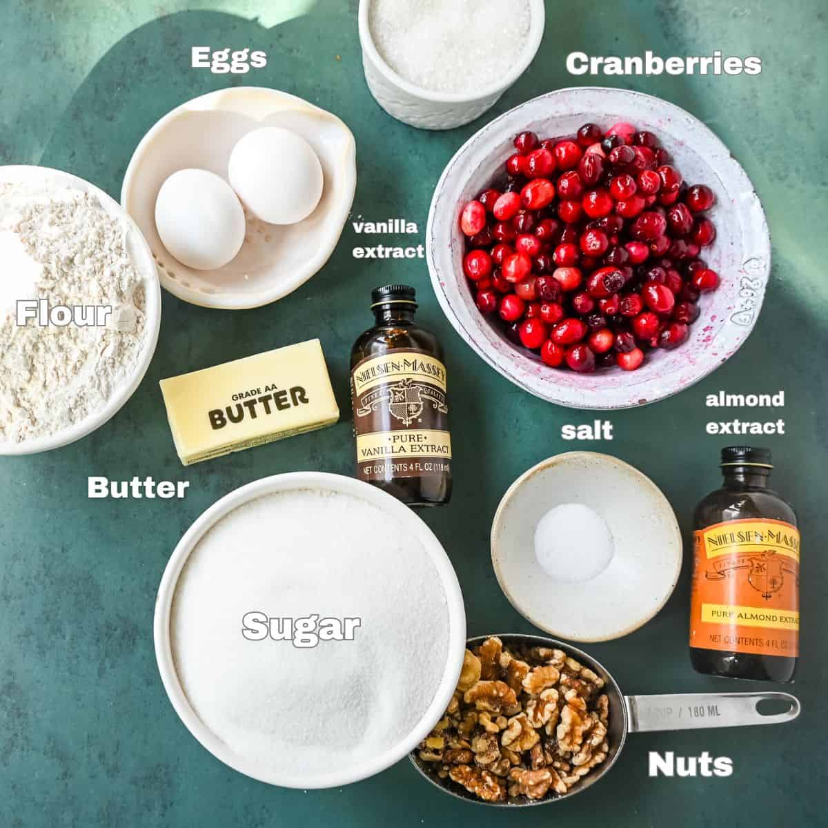 Nantucket Cranberry Pie Ingredients