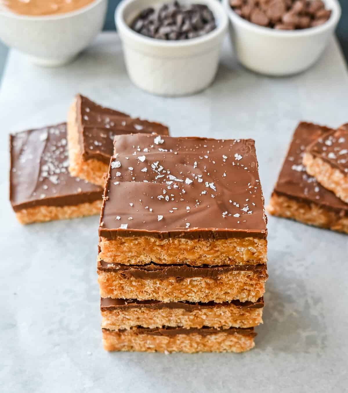 Best Scotcheroos Recipe. A popular dessert bar made with chocolate, peanut butter, butterscotch, and Rice Krispies. An easy no-bake dessert bar made in minutes! 