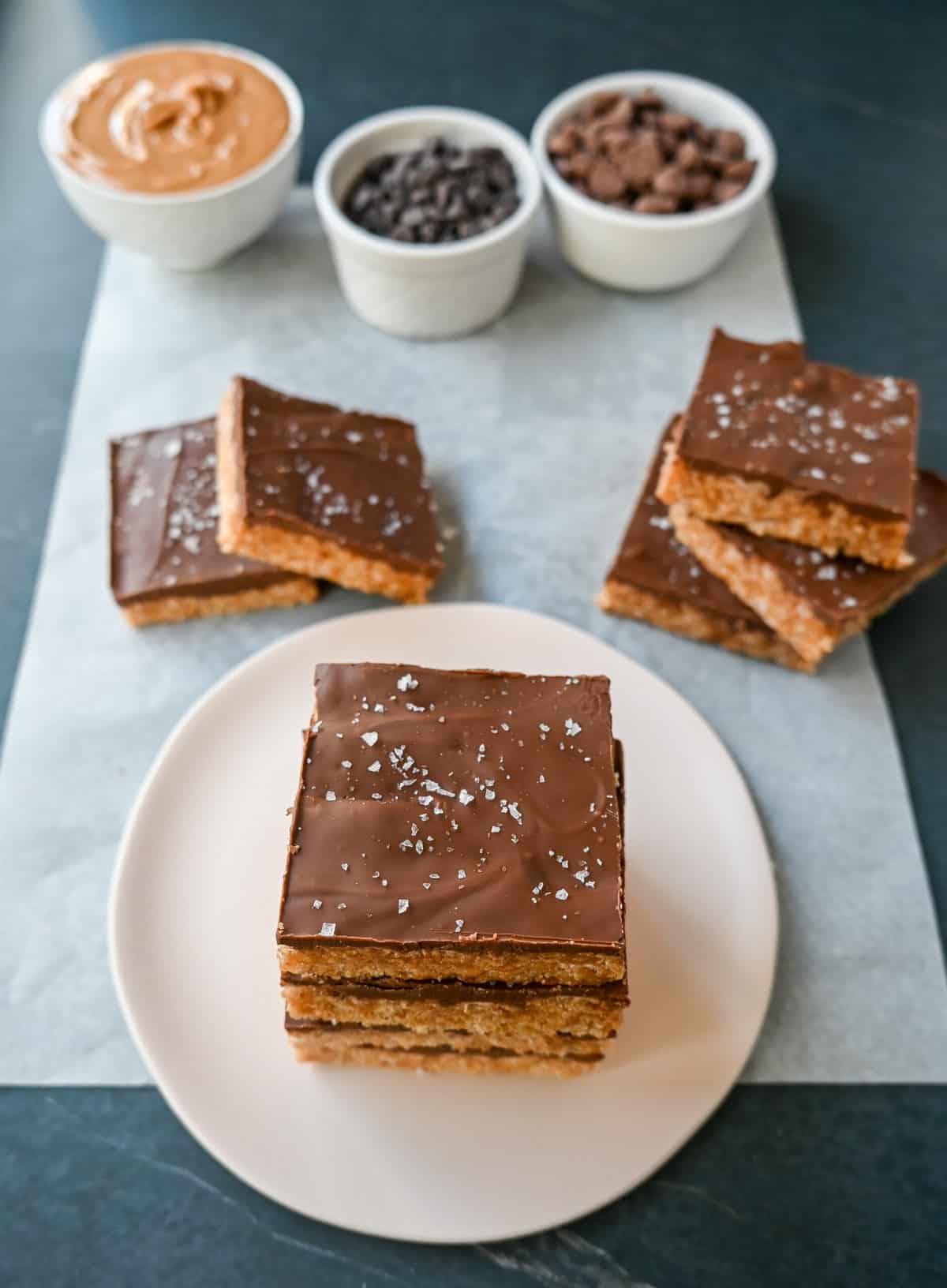 Best Scotcheroos Recipe. A popular dessert bar made with chocolate, peanut butter, butterscotch, and Rice Krispies. An easy no-bake dessert bar made in minutes! 