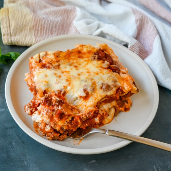 The Best Lasagna Recipe. This Italian Bolognese Lasagna is made with a creamy bechamel sauce with layers of meat sauce and cheese. This homemade lasagna is the best lasagna recipe!